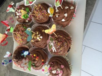 Cupcake et nuage tout chocolat