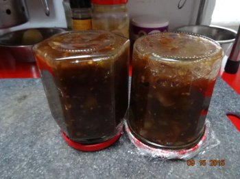 Chutney de tomates vertes