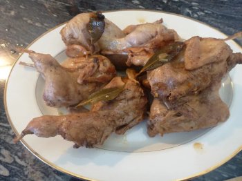 Cailles à l'escabèche