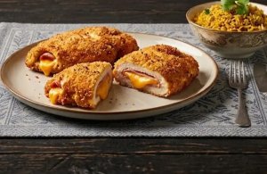 Cordon bleu de poulet au jambon et cheddar à l’Airfryer