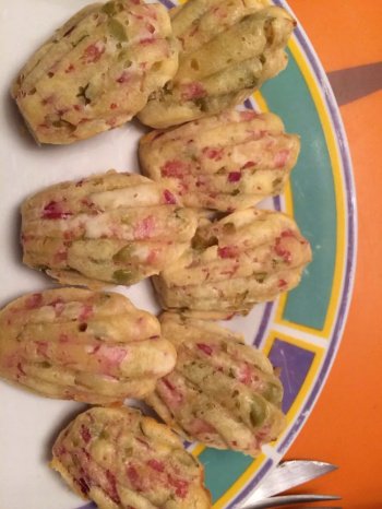 Madeleines jambon-olives