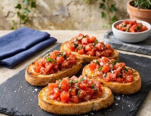 Bruschetta Facile et Rapide : La Recette Italienne Inratable pour Toutes les Occasions