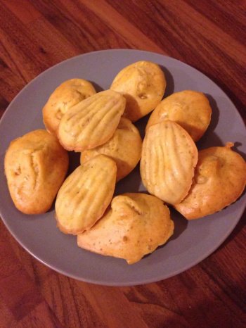 Madeleines à l'indienne (curry crevette)