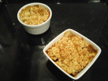 Crumble pommes - bananes à la noix de coco
