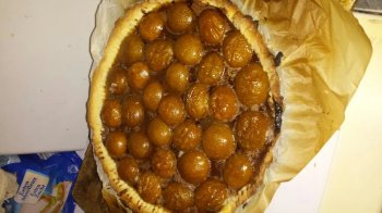 Tarte prunes Nutella