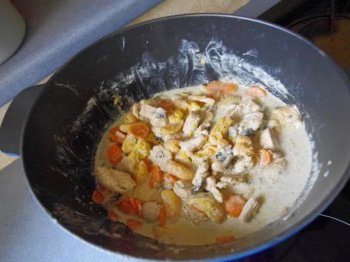 Emincé de dinde aux abricot secs