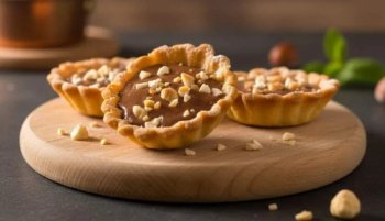 Tartelettes au chocolat et au nougat