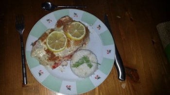 Filets de merlan à la crème moutardée