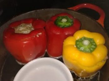 Poivrons farcis au boeuf et aux épices