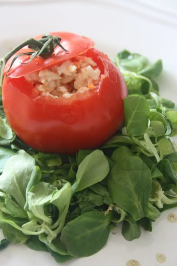 Tomates farcies au crabe