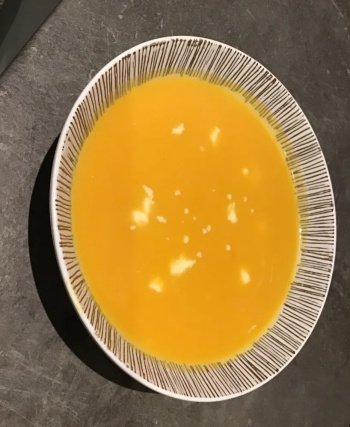 Soupe de courge au roquefort