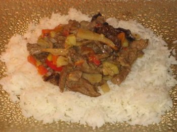 Lanières de boeuf royales à la chinoise