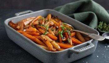 Carottes et salsifis au four