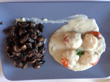 Noix de saint jacques à l'Armagnac