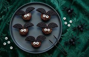 Mini muffins chauve-souris au chocolat pour Halloween