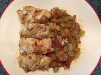 Filet de cabillaud à l'indienne