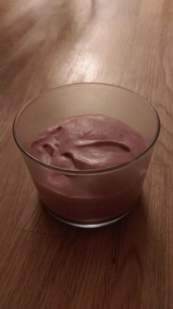 Mousse rapide aux framboises