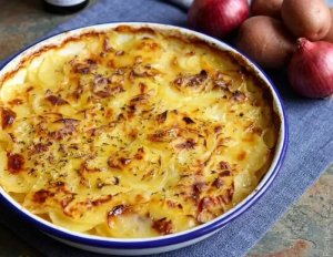 Pommes boulangères fondantes et dorées