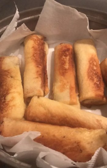 Pain perdu roulé nutella-fraise