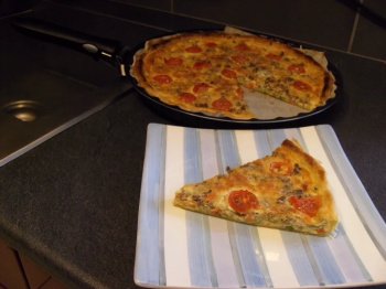 Quiche facile boeuf et juliennes de légumes