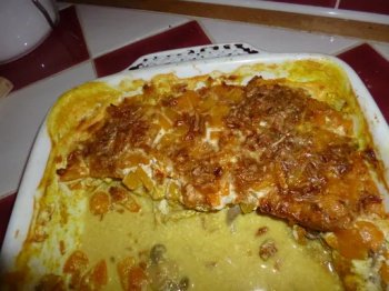 Escalopes de dinde aux pêches