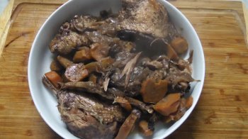 Civet de canard au vin de Cahors