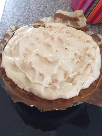 Tarte à la Rhubarbe Meringuée à la poudre d'amande