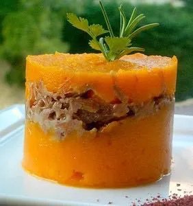 Parmentier de canard au potiron vanillé