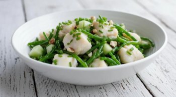 Salade de lotte et salicorne à l’orange