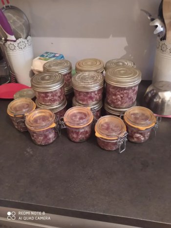 Pâté ou saucisses de sanglier ou chevreuil
