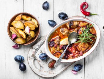 Sauté de porc aux quetsches