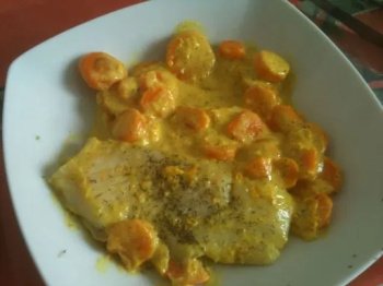 Panga à la crème de curry