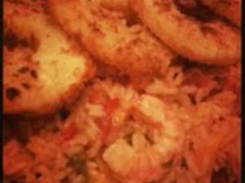 Jambalaya aux crevettes et à l'ananas