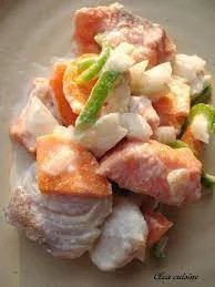 Sashimi de poisson à la tahitienne