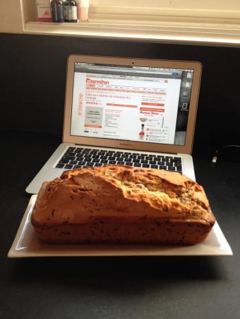 Cake aux pépites de chocolat et à l'orange