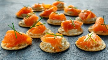 Blinis maison au saumon fumé