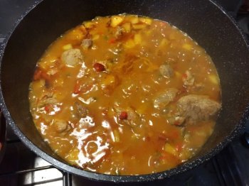 Sauté de porc aux poivrons