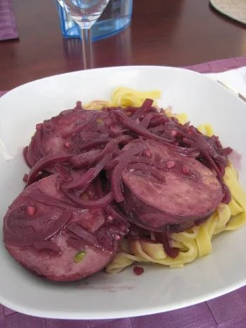 saucisson à cuire au beaujolais