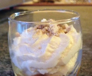 Mousse aux biscuits et caramel au beurre salé