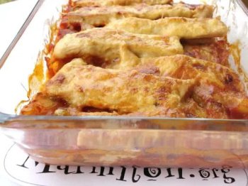 Emincé gratiné de poulet aux légumes de ratatouille