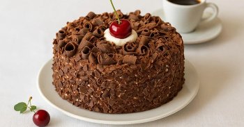 Forêt noire au chocolat et cerises rapide