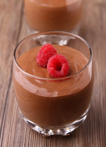 Mousse chocolat framboises