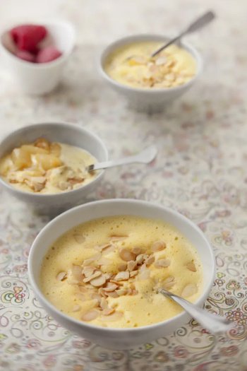 Sabayon de poire aux amandes