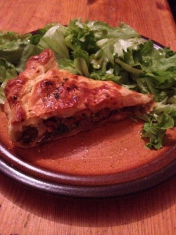 feuilleté de foies de volaille