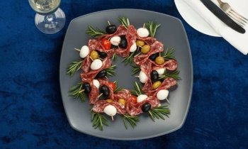 Couronne de Noël apéritive pas chère
