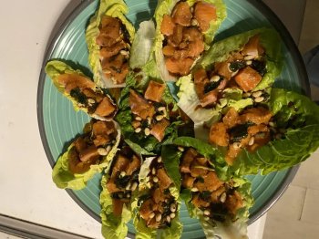 Sucrines au saumon thaï