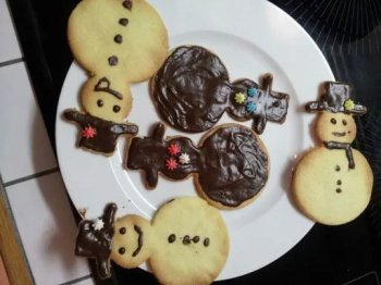 Sablés nappés au chocolat