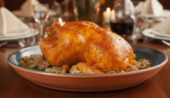 Dinde de Noël farcie aux abricots secs