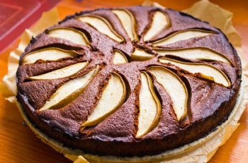 Tarte poire et chocolat au Cookeo