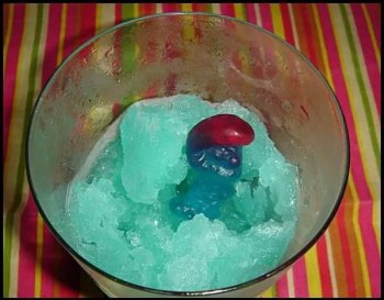 Granité aux Schtroumpfs Haribo